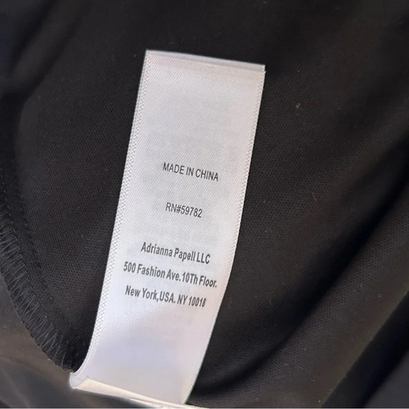 Adrianna Papell Black Embroidered Sheath Dress Size 6 - Picture 10 of 10